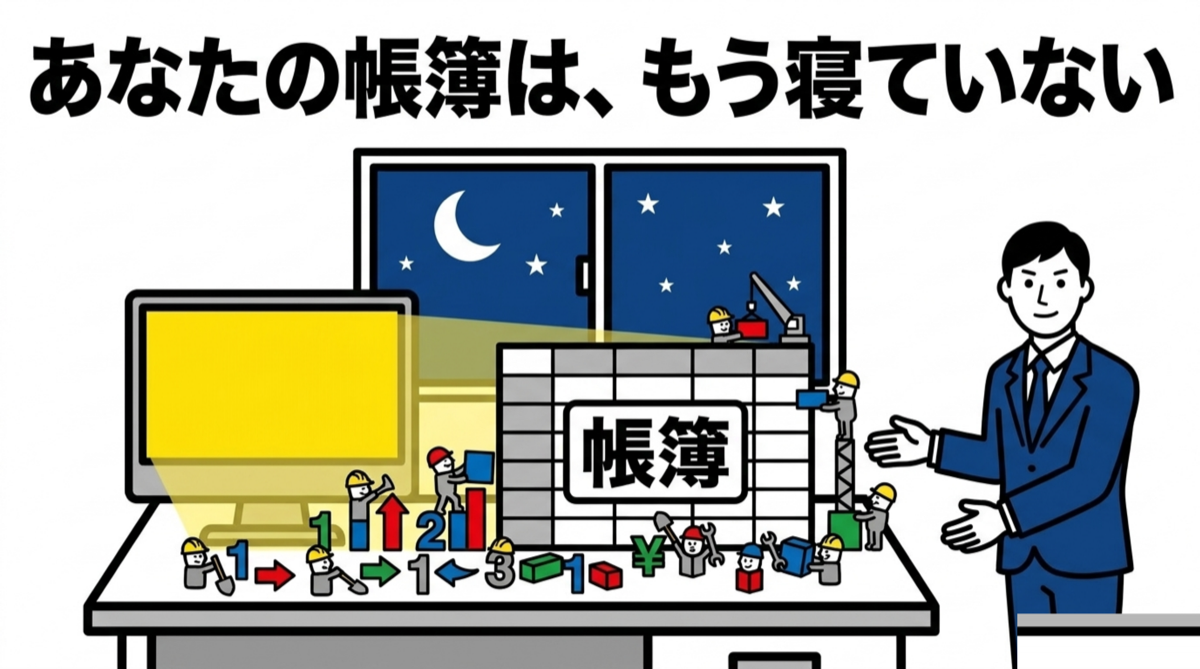 あなたの帳簿は、もう寝ていない