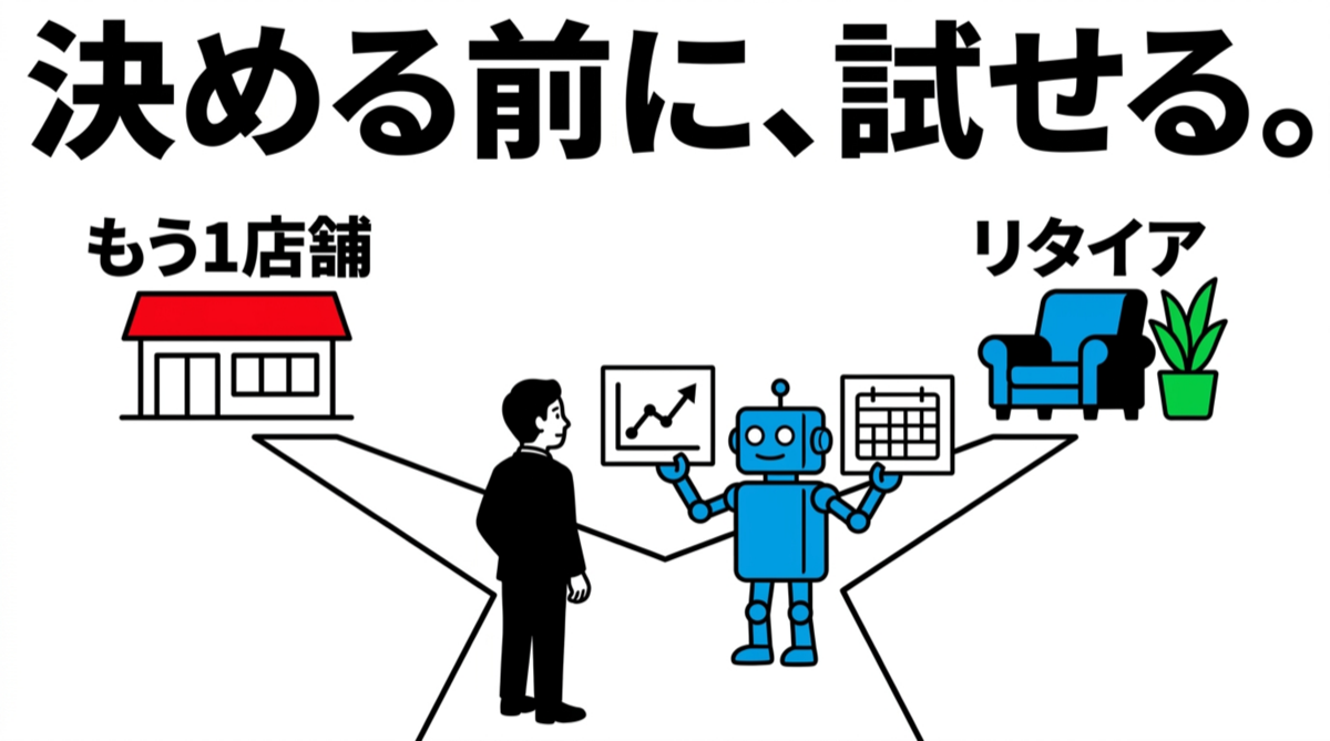 決める前に、試せる。