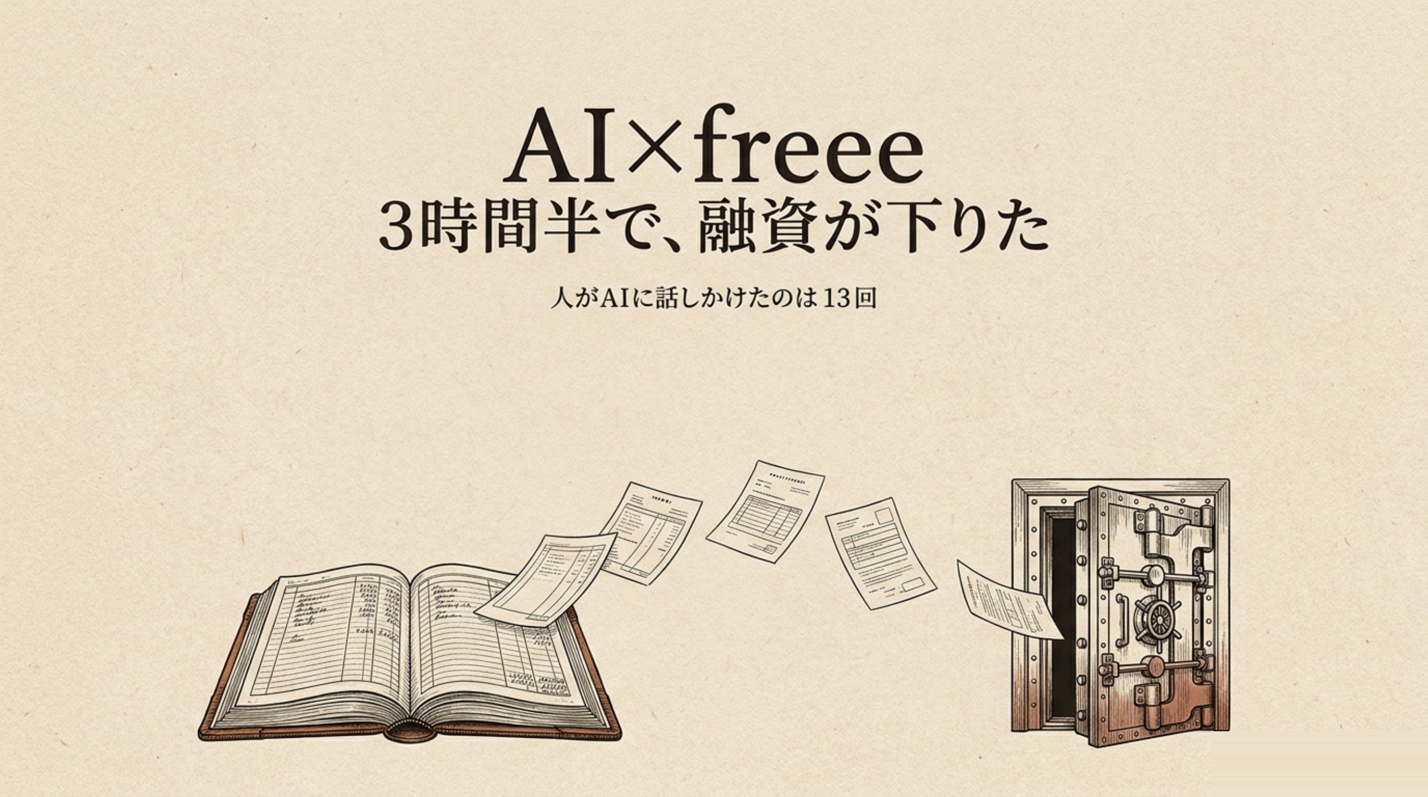 AI×freee 3時間半で、融資が下りた——人がAIに話しかけたのは13回