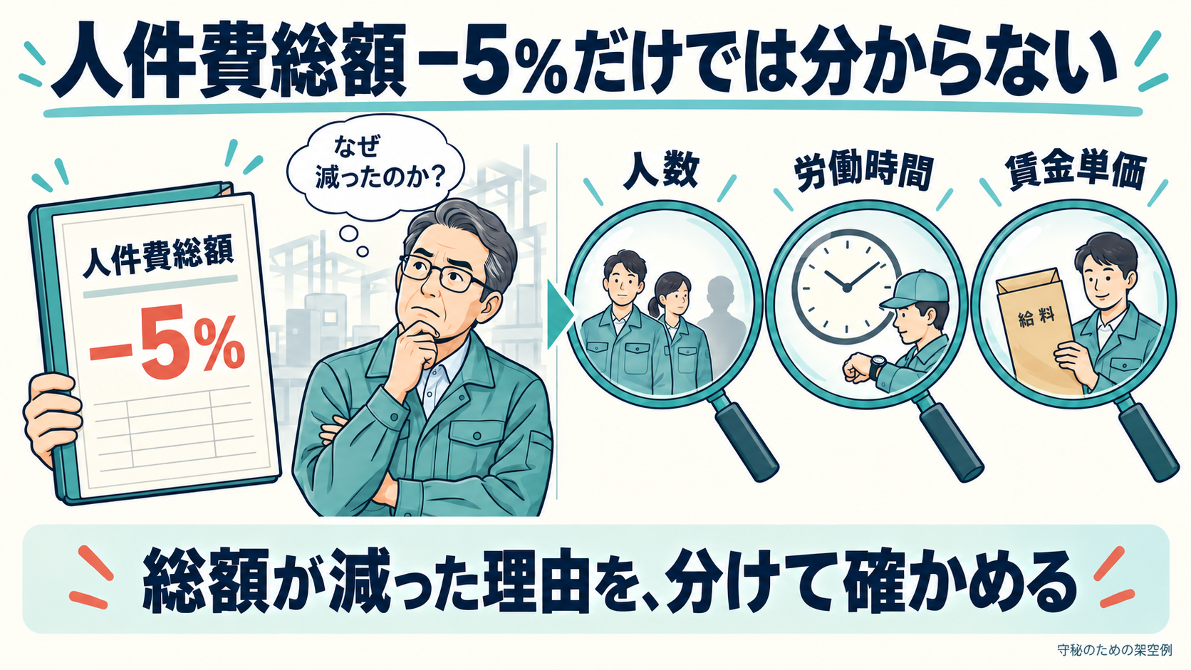帳簿のマイナス5%だけでは分からない