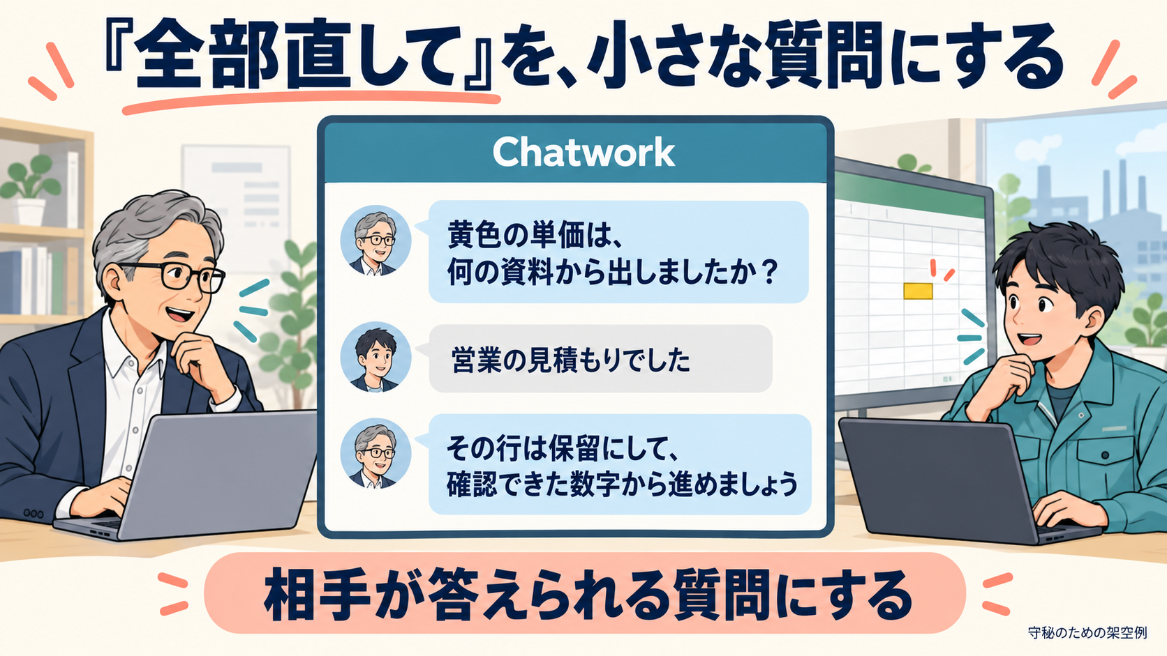 「全部直して」を、小さな質問にする