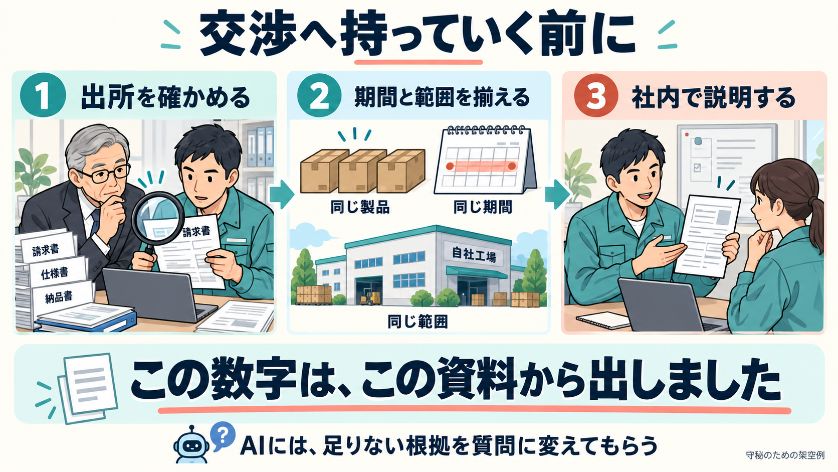 交渉へ持っていく前に